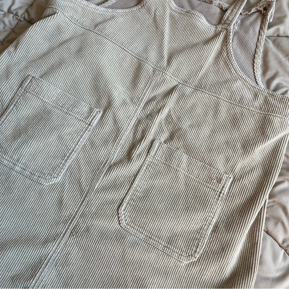 American Eagle Corduroy Overall Mini Dress NWOT - Picture 5 of 9